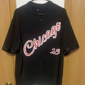 chicago mens button up jersey